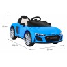 Masinuta Audi R8 electrica, sport, telecomanda, 2x35W, 3 viteze, suspensie fata, lumina LED, roti EVA, muzica, scaun piele