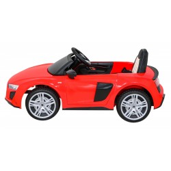 Masinuta electrica Audi R8 sport, 2x35W, muzica lumini, roti EVA, suspensii spate, 3 viteze, deschidere usa