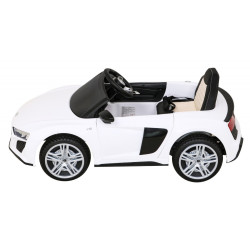 Masinuta electrica Audi R8, sport, telecomanda, 2x35W, roti EVA, 3 viteze, suspensii, lumini, muzica MP3, USB