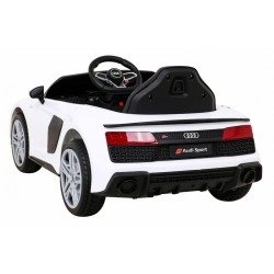 Masinuta electrica Audi R8, sport, telecomanda, 2x35W, roti EVA, 3 viteze, suspensii, lumini, muzica MP3, USB