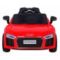 Masinuta electrica Audi R8 rosie, 2x35W, telecomanda, 3 viteze, MP3, USB, muzica pe volan, scaun piele Masinuta electrica Audi R8 rosie, 2x35W, telecomanda, 3 viteze, MP3, USB, muzica pe volan, scaun piele