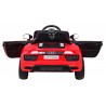 Masinuta electrica Audi R8 rosie, 2x35W, telecomanda, 3 viteze, MP3, USB, muzica pe volan, scaun piele