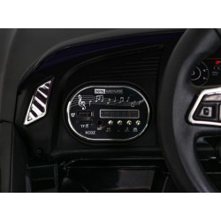 Masinuta electrica Audi R8 rosie, 2x35W, telecomanda, 3 viteze, MP3, USB, muzica pe volan, scaun piele