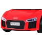 Masinuta electrica Audi R8 rosie, 2x35W, telecomanda, 3 viteze, MP3, USB, muzica pe volan, scaun piele Masinuta electrica Audi R8 rosie, 2x35W, telecomanda, 3 viteze, MP3, USB, muzica pe volan, scaun piele
