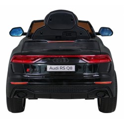 Masinuta electrica Audi RS Q8, roti spuma EVA, 2 motoare, negru