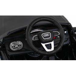 Masinuta electrica Audi RS Q8, roti spuma EVA, 2 motoare, negru