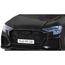 Masinuta electrica Audi RS Q8, roti spuma EVA, 2 motoare, negru