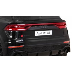 Masinuta electrica Audi RS Q8, roti spuma EVA, 2 motoare, negru