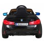 Masinuta electrica BMW M5, sport, DRIFT, 18W, roti plastic, faruri LED, claxon, melodii, centura de siguranta, 84x54x36cm