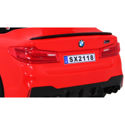 Masinuta electrica BMW M5, sport, DRIFT, 2x12V, roti spuma EVA, LED, comutator ON/OFF, MP3, centura siguranta, 126x73x53cm