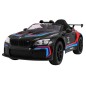 Masinuta electrica BMW M6 GT3, sport, 24V, roti spuma EVA si plastic, lumini LED, centura siguranta, 126x73x53cm