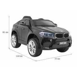 Masinuta electrica BMW X6M, sport, 12V, roti spuma EVA, lumini LED, MP3, buton START, 116x77x60cm