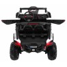Masinuta electrica Buggy SuperStar 4x4, 4 motoare, 2 locuri, roti spuma EVA, Bluetooth, alb