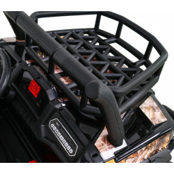 Masinuta electrica Buggy SuperStar 4x4, 4 motoare, roti spuma EVA, 2 locuri, negru