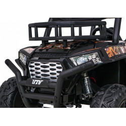 Masinuta electrica Buggy SuperStar 4x4, 4 motoare, roti spuma EVA, 2 locuri, negru