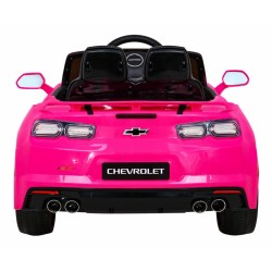 Masinuta electrica Chevrolet, 2 scaune, 2 motoare, roti EVA, roz