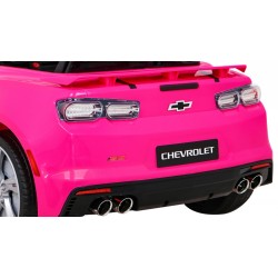 Masinuta electrica Chevrolet, 2 scaune, 2 motoare, roti EVA, roz