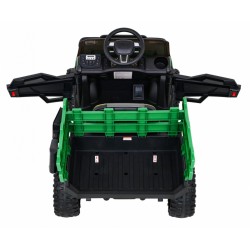 Masinuta electrica Farmer Pick-Up, 2 motoare, roti spuma EVA, verde