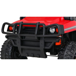 Masinuta electrica Farmer Pick-Up, 2 motoare, roti spuma EVA, rosu