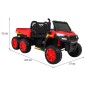 Masinuta electrica camion, 4 motoare, roti spuma EVA, 2 locuri, Bluetooth, rosu Masinuta electrica camion, 4 motoare, roti spuma EVA, 2 locuri, Bluetooth, rosu