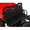 Masinuta electrica camion, 4 motoare, roti spuma EVA, 2 locuri, Bluetooth, rosu