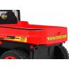 Masinuta electrica camion, 4 motoare, roti spuma EVA, 2 locuri, Bluetooth, rosu