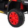Masinuta electrica camion, 4 motoare, roti spuma EVA, 2 locuri, Bluetooth, rosu