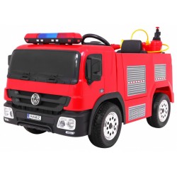 Masinuta electrica FIRE RESCUE, 12V, roti plastic, telecomanda, melodii, AUX, USB, 3 viteze, 107x59x44cm