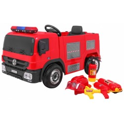 Masinuta electrica FIRE RESCUE, 12V, roti plastic, telecomanda, melodii, AUX, USB, 3 viteze, 107x59x44cm