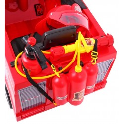 Masinuta electrica FIRE RESCUE, 12V, roti plastic, telecomanda, melodii, AUX, USB, 3 viteze, 107x59x44cm