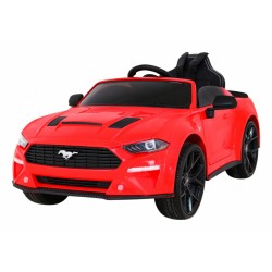 Masinuta electrica Ford Mustang GT, 2 motoare, roti spuma EVA, rosu