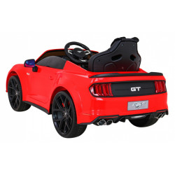 Masinuta electrica Ford Mustang GT, 2 motoare, roti spuma EVA, rosu