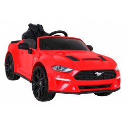 Masinuta electrica Ford Mustang GT, 2 motoare, roti spuma EVA, rosu