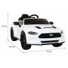 Masinuta electrica Ford Mustang GT, sport, 12V, lumini LED, MP3, radio FM, USB, AUX, buton pornire, 125x74x54cm