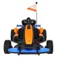 Kart electric MCLAREN Drift Master, 2 motoare, roti spuma EVA, functie drift, portocaliu
