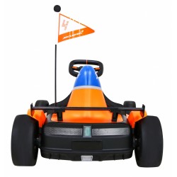 Kart electric MCLAREN Drift Master, 2 motoare, roti spuma EVA, functie drift, portocaliu