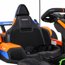 Kart electric MCLAREN Drift Master, 2 motoare, roti spuma EVA, functie drift, portocaliu