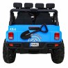 Masinuta electrica GRAVITY Strong, 2 motoare, roti spuma EVA, 2 locuri, albastru