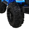 Masinuta electrica GRAVITY Strong, 2 motoare, roti spuma EVA, 2 locuri, albastru