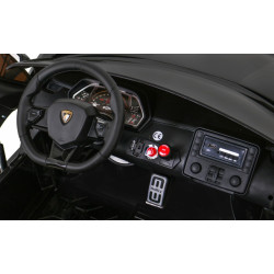 Masinuta electrica Lamborghini SVJ, functie drift, 2 motoare, roti EVA