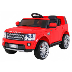 Masinuta electrica Land Rover, 2 motoare, roti spuma EVA, rosu