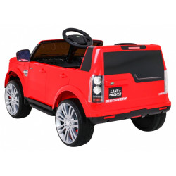 Masinuta electrica Land Rover, 2 motoare, roti spuma EVA, rosu
