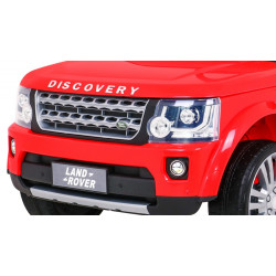 Masinuta electrica Land Rover, 2 motoare, roti spuma EVA, rosu