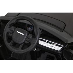 Masinuta electrica Land Rover, 2 motoare, roti EVA, negru