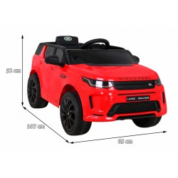 Masinuta electrica Land Rover, 2 motoare, Bluetooth, roti aditionale