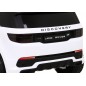 Masinuta electrica Land Rover, 2 motoare, Bluetooth, roti aditionale, alb
