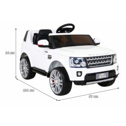 Masinuta electrica Land Rover, roti EVA, 2 motoare, Bluetooth, functie de leagan