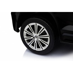Masinuta electrica Lexus LX570 Lacque, 2 motoare, roti spuma EVA, negru