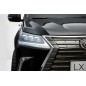 Masinuta electrica Lexus LX570 Lacque, 2 motoare, roti spuma EVA, negru