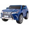 Masinuta electrica Lexus, 2 locuri, 4 motoare, Bluetooth, Albastru